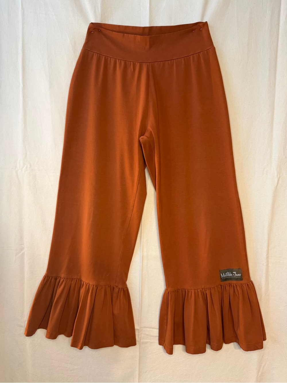 Matilda Jane Women’s Rust Ruffle Hem Pants